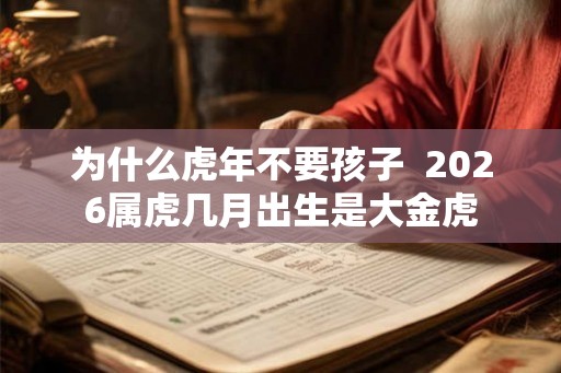 为什么虎年不要孩子 2026属虎几月出生是大金虎 为什么虎年不要孩子 2026属虎几月出生是大金虎