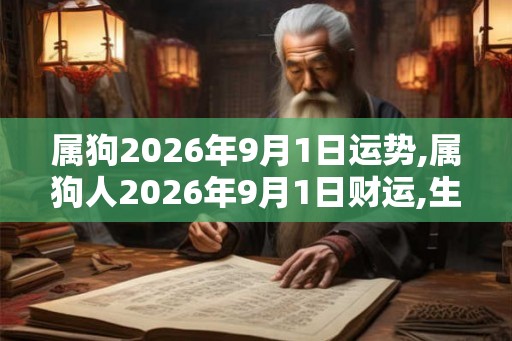 属狗2026年9月1日运势,属狗人2026年9月1日财运,生肖狗2026年9月1日运势 属狗2026年9月1日运势,属狗人2026年9月1日财运,生肖狗2026年9月1日运势