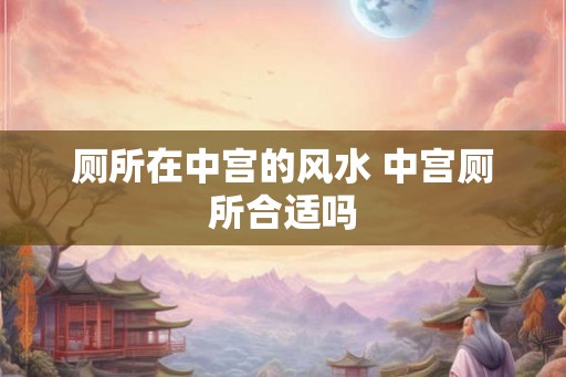 厕所在中宫的风水 中宫厕所合适吗