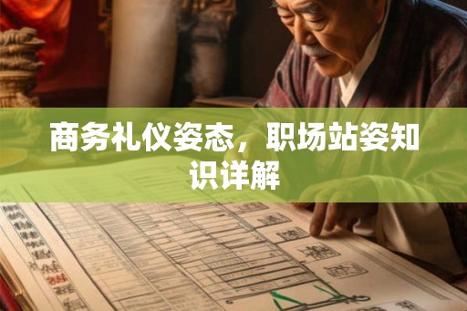 商务礼仪姿态，职场站姿知识详解