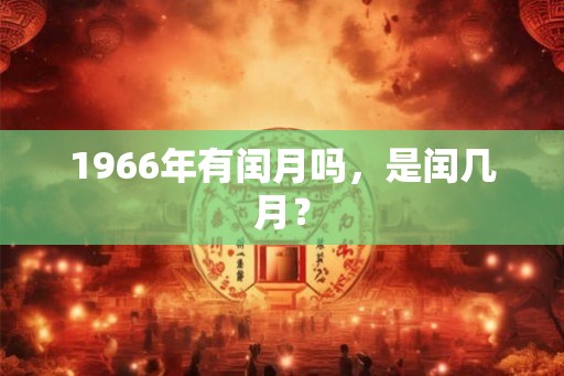 1966年有闰月吗，是闰几月？