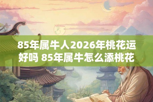 85年属牛人2026年桃花运好吗 85年属牛怎么添桃花运