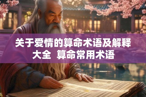 关于爱情的算命术语及解释大全  算命常用术语