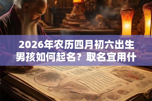 2026年农历四月初六出生男孩如何起名？取名宜用什么字？