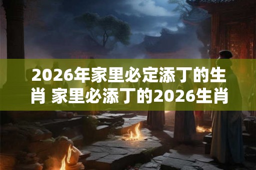 2026年家里必定添丁的生肖 家里必添丁的2026生肖