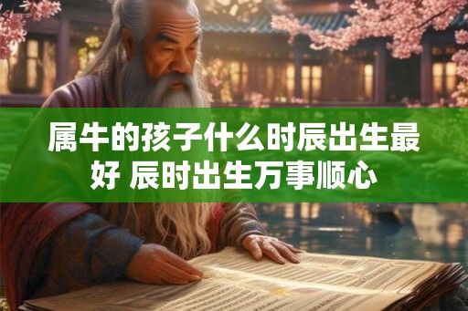 属牛的孩子什么时辰出生最好 辰时出生万事顺心
