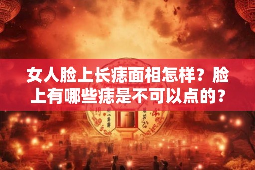 女人脸上长痣面相怎样？脸上有哪些痣是不可以点的？