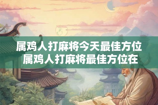 属鸡人打麻将今天最佳方位 属鸡人打麻将最佳方位在哪