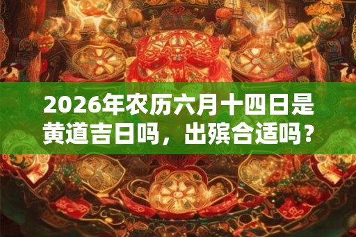 2026年农历六月十四日是黄道吉日吗,出殡合适吗? 2026年农历六月十四日是黄道吉日吗,出殡合适吗?