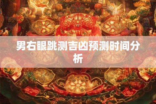 男右眼跳测吉凶预测时间分析