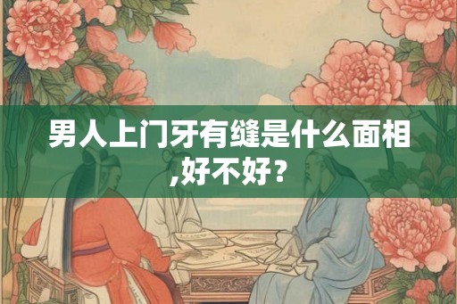 男人上门牙有缝是什么面相,好不好？