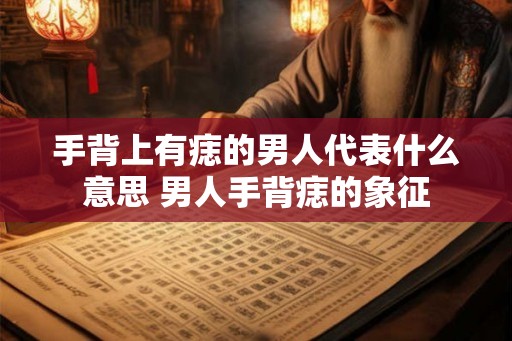 手背上有痣的男人代表什么意思 男人手背痣的象征