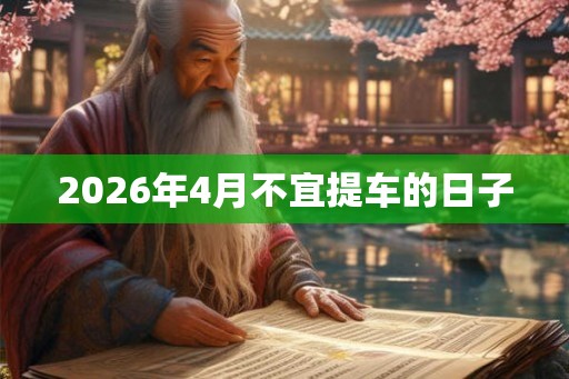 2026年4月不宜提车的日子