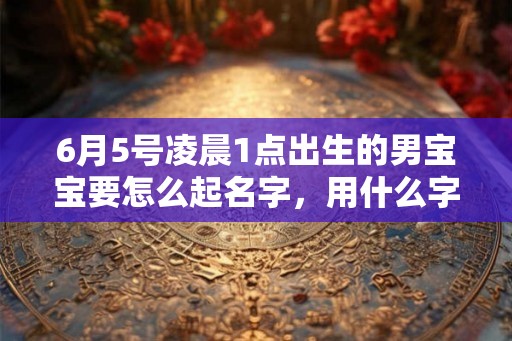 6月5号凌晨1点出生的男宝宝要怎么起名字,用什么字好 6月5号凌晨1点出生的男宝宝要怎么起名字,用什么字好