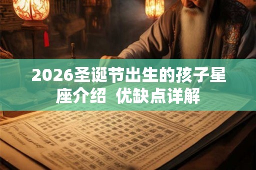 2026圣诞节出生的孩子星座介绍  优缺点详解