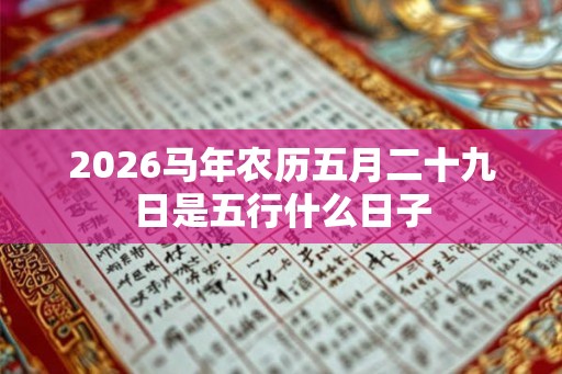 2026马年农历五月二十九日是五行什么日子