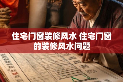 住宅门窗装修风水 住宅门窗的装修风水问题 住宅门窗装修风水 住宅门窗的装修风水问题