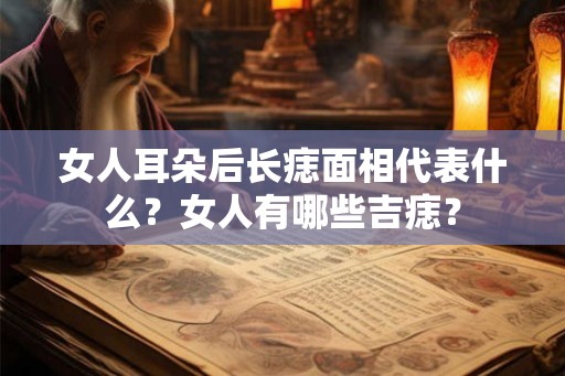女人耳朵后长痣面相代表什么？女人有哪些吉痣？