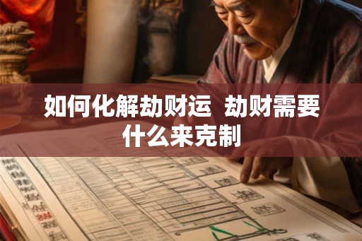 如何化解劫财运  劫财需要什么来克制