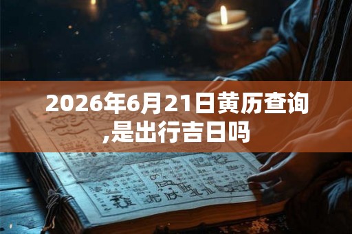2026年6月21日黄历查询,是出行吉日吗 2026年6月21日黄历查询,是出行吉日吗