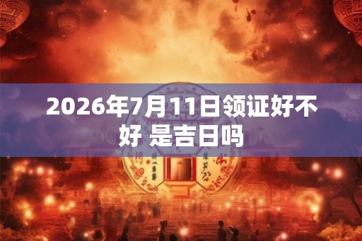 2026年7月11日领证好不好 是吉日吗