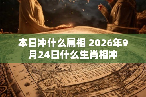 本日冲什么属相 2026年9月24日什么生肖相冲