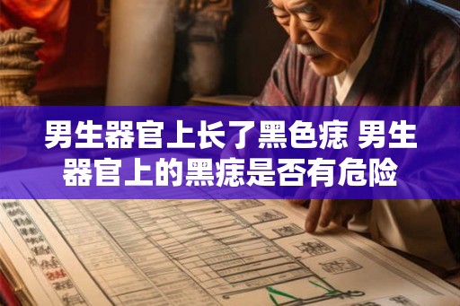 男生器官上长了黑色痣 男生器官上的黑痣是否有危险