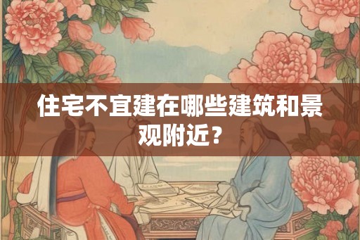 住宅不宜建在哪些建筑和景观附近？