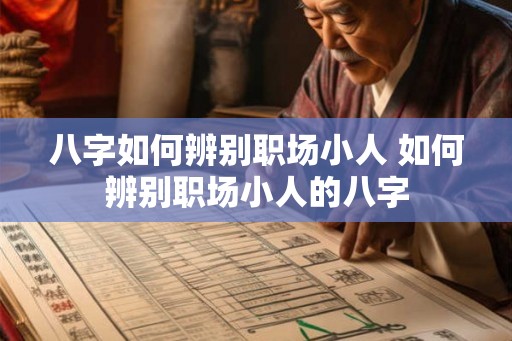八字如何辨别职场小人 如何辨别职场小人的八字