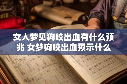 女人梦见狗咬出血有什么预兆 女梦狗咬出血预示什么