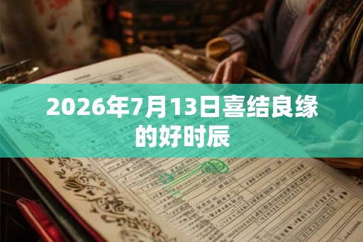 2026年7月13日喜结良缘的好时辰 2026年7月13日喜结良缘的好时辰