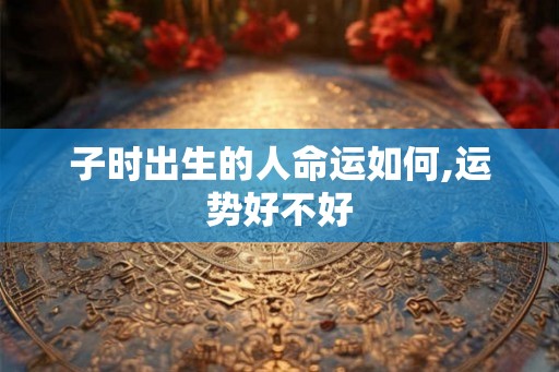 子时出生的人命运如何,运势好不好