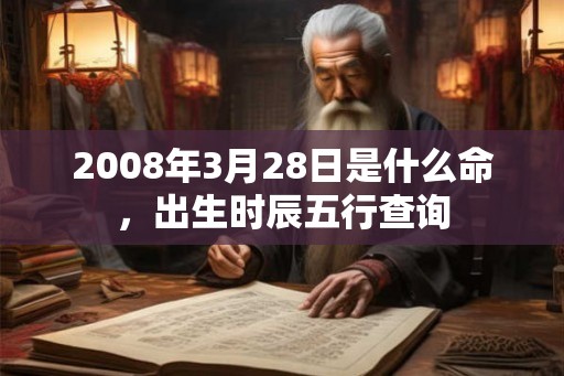 2008年3月28日是什么命，出生时辰五行查询