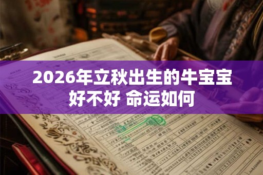 2026年立秋出生的牛宝宝好不好 命运如何