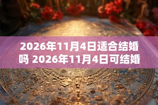 2026年11月4日适合结婚吗 2026年11月4日可结婚吗