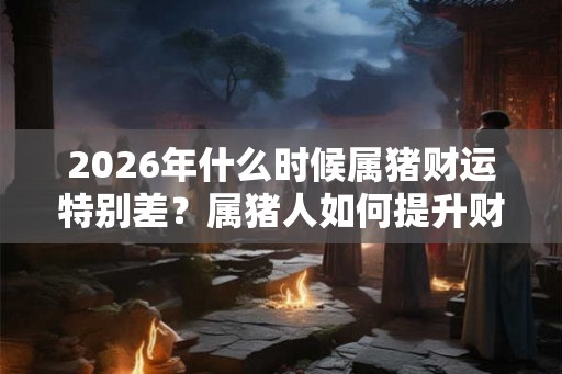 2026年什么时候属猪财运特别差？属猪人如何提升财运
