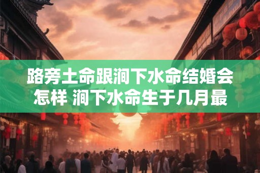路旁土命跟涧下水命结婚会怎样 涧下水命生于几月最好