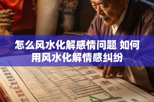 怎么风水化解感情问题 如何用风水化解情感纠纷