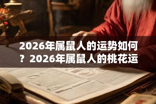 2026年属鼠人的运势如何？2026年属鼠人的桃花运旺盛吗？