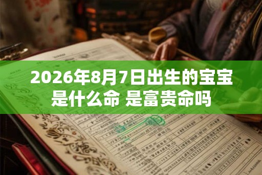 2026年8月7日出生的宝宝是什么命 是富贵命吗 2026年8月7日出生的宝宝是什么命 是富贵命吗