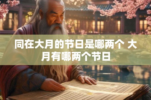 同在大月的节日是哪两个 大月有哪两个节日 同在大月的节日是哪两个 大月有哪两个节日