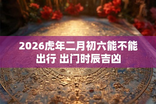 2026虎年二月初六能不能出行 出门时辰吉凶