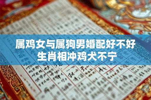 属鸡女与属狗男婚配好不好 生肖相冲鸡犬不宁