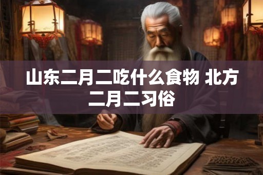 山东二月二吃什么食物 北方二月二习俗