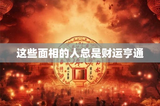 这些面相的人总是财运亨通 这些面相的人总是财运亨通
