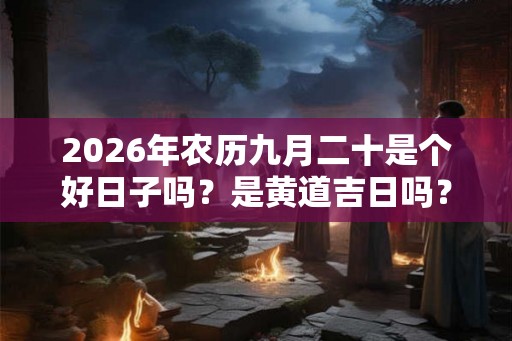 2026年农历九月二十是个好日子吗？是黄道吉日吗？