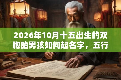 2026年10月十五出生的双胞胎男孩如何起名字,五行属什么? 2026年10月十五出生的双胞胎男孩如何起名字,五行属什么?
