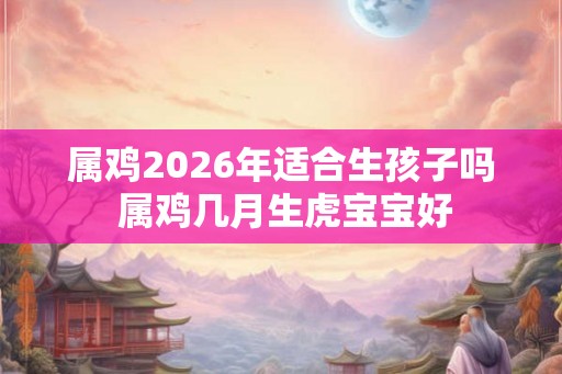 属鸡2026年适合生孩子吗 属鸡几月生虎宝宝好 属鸡2026年适合生孩子吗 属鸡几月生虎宝宝好