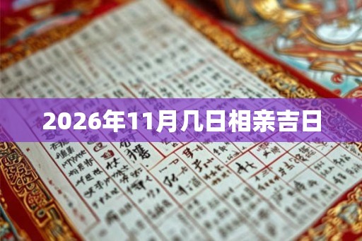 2026年11月几日相亲吉日