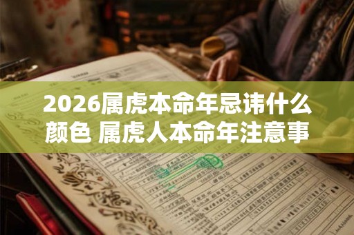 2026属虎本命年忌讳什么颜色 属虎人本命年注意事项